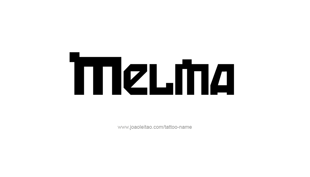 Tattoo Design Name Melina