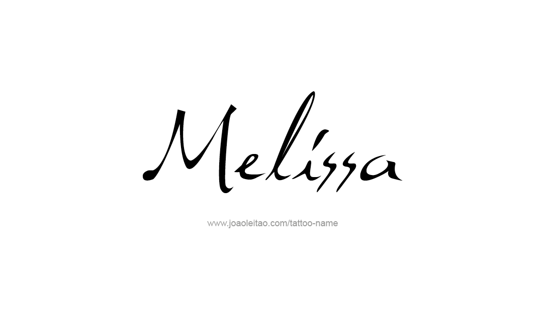 Tattoo Design Name Melissa