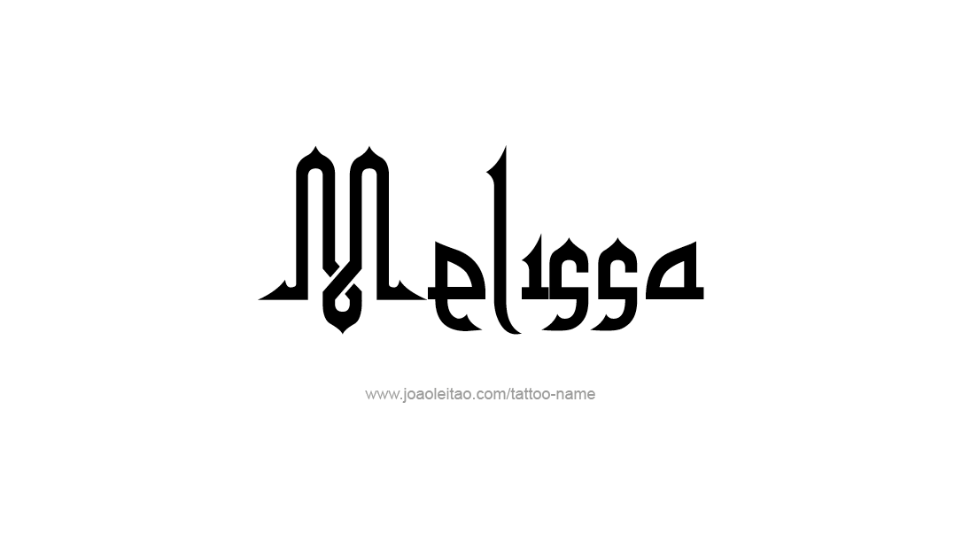 Tattoo Design Name Melissa