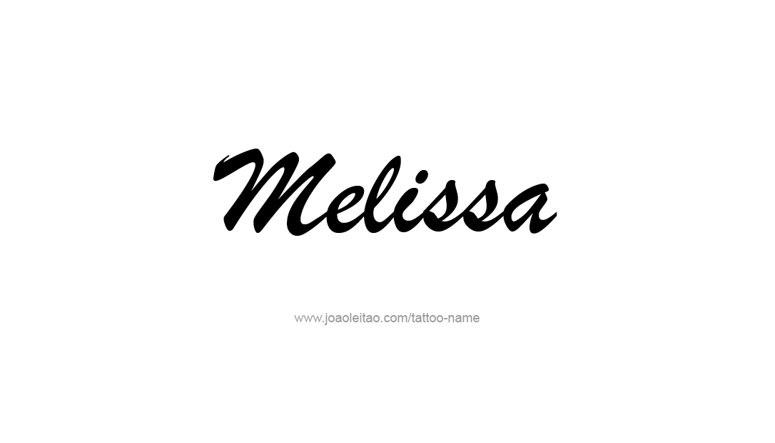 Tattoo Design Name Melissa