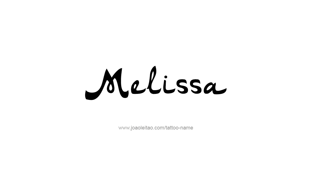 Tattoo Design Name Melissa