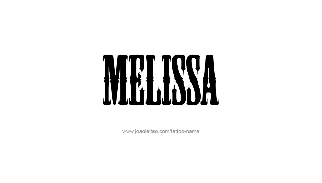 Tattoo Design Name Melissa