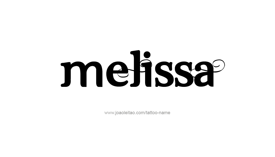 Tattoo Design Name Melissa