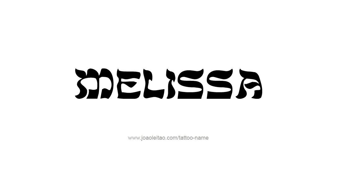 Tattoo Design Name Melissa