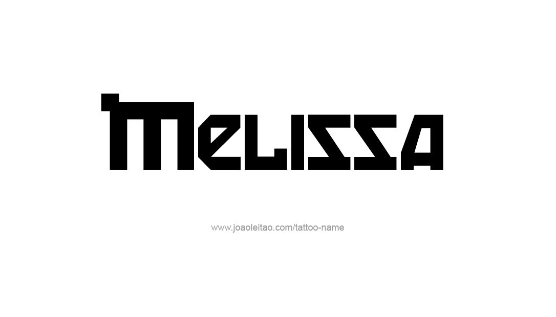 Tattoo Design Name Melissa