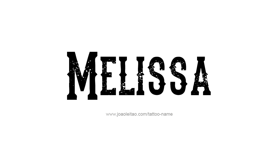 Tattoo Design Name Melissa