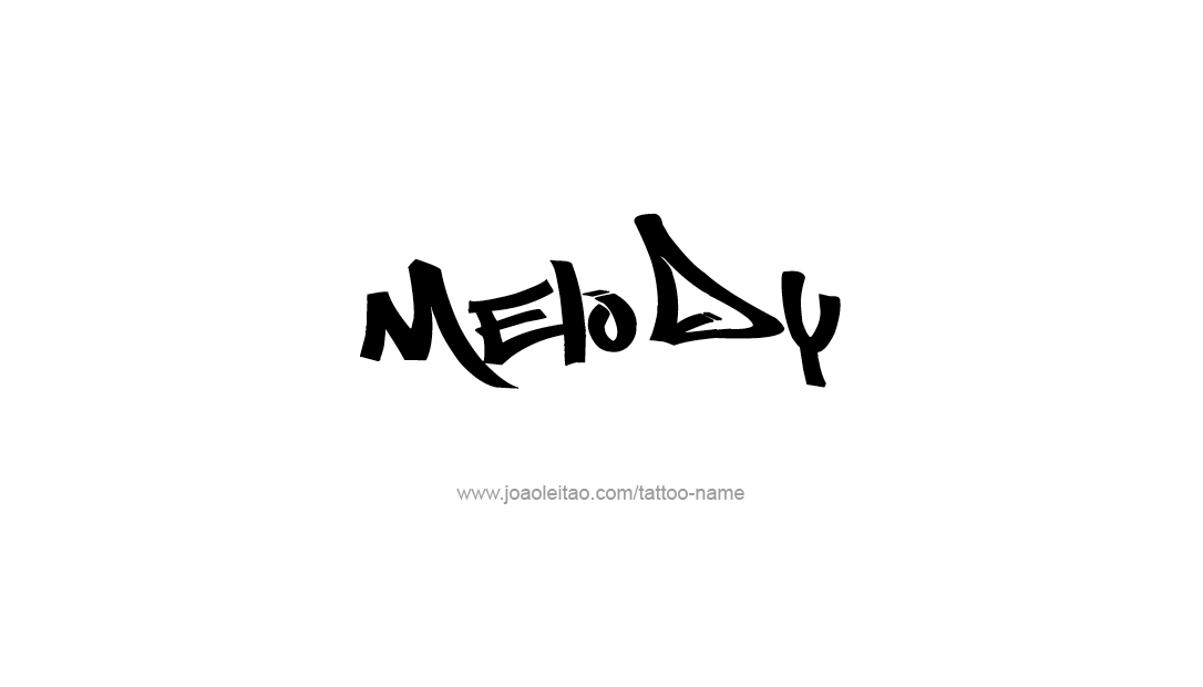 Tattoo Design Name Melody