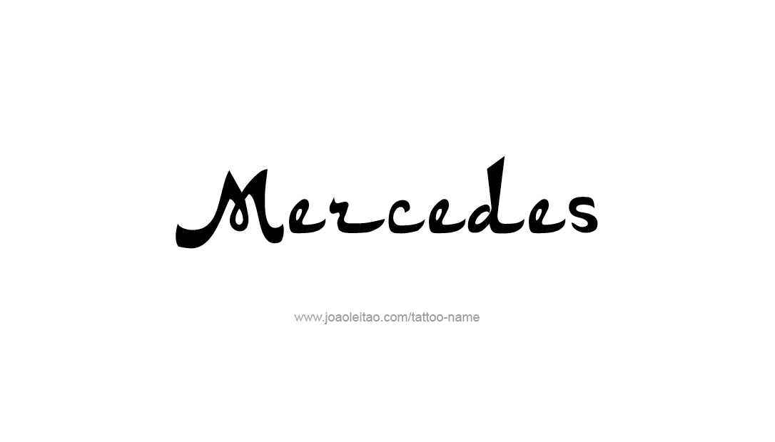 Tattoo Design Name Mercedes