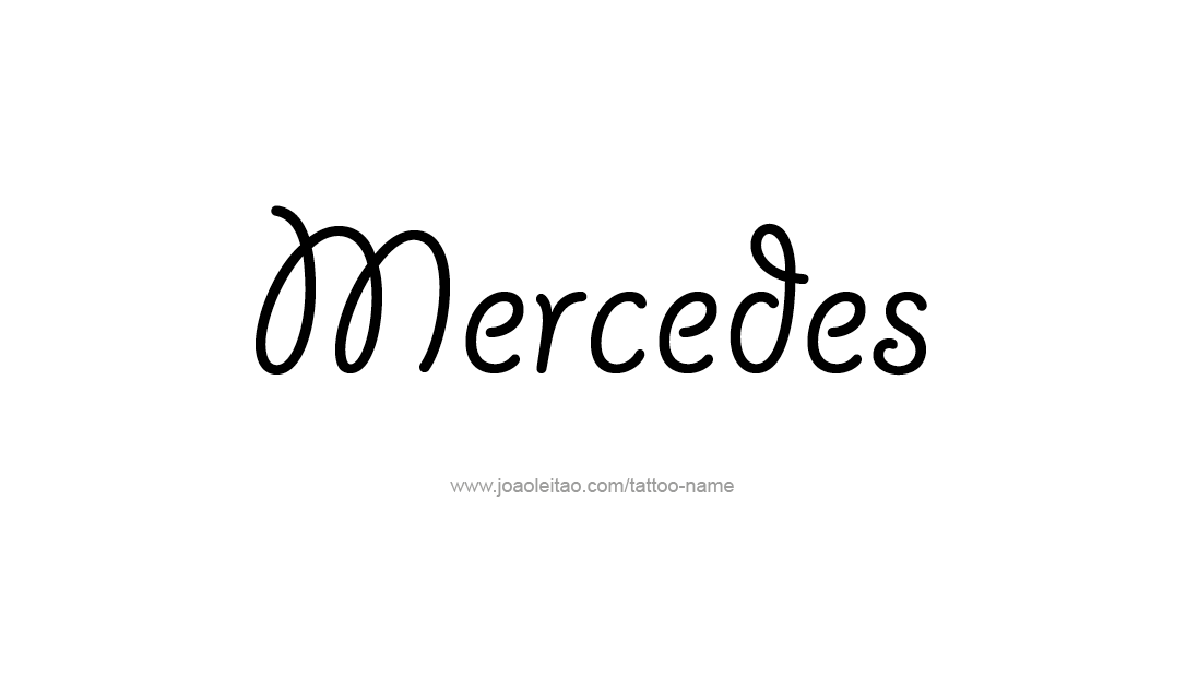 Tattoo Design Name Mercedes