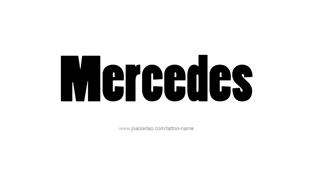 Tattoo Design Name Mercedes