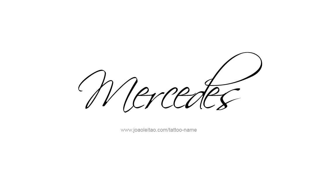 Tattoo Design Name Mercedes