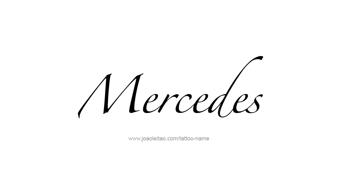 Tattoo Design Name Mercedes