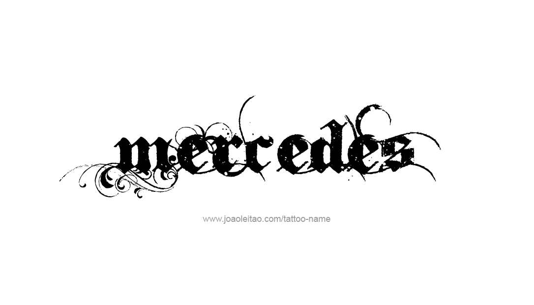 Tattoo Design Name Mercedes