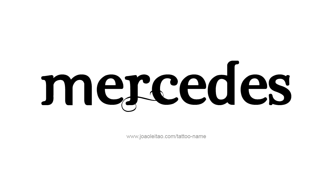 Tattoo Design Name Mercedes