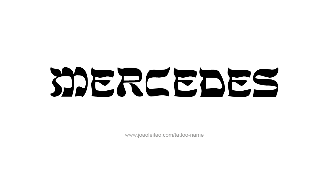 Tattoo Design Name Mercedes