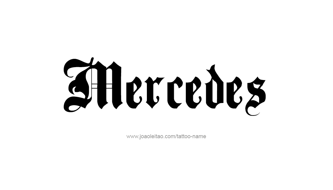 Tattoo Design Name Mercedes