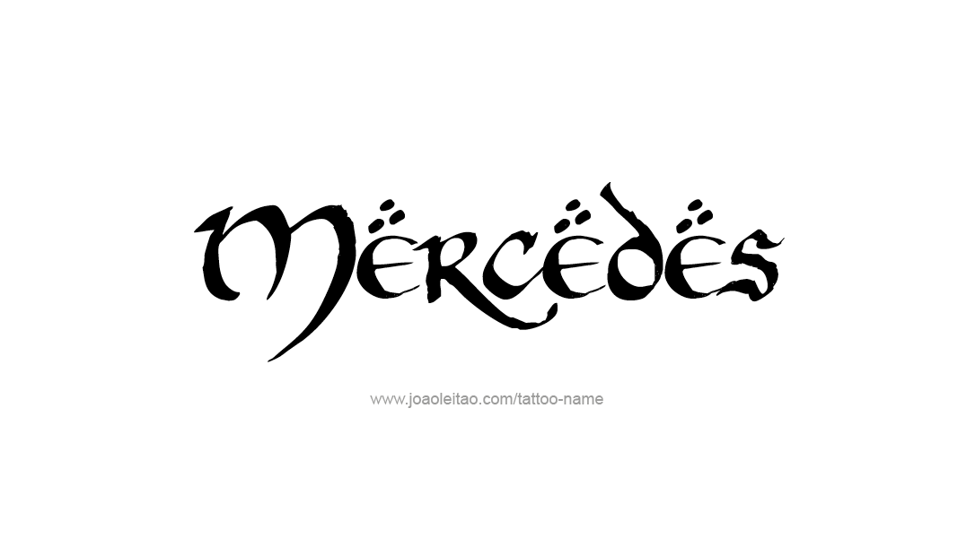 Tattoo Design Name Mercedes