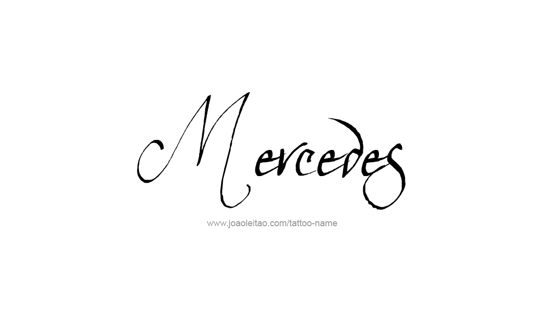 Tattoo Design Name Mercedes