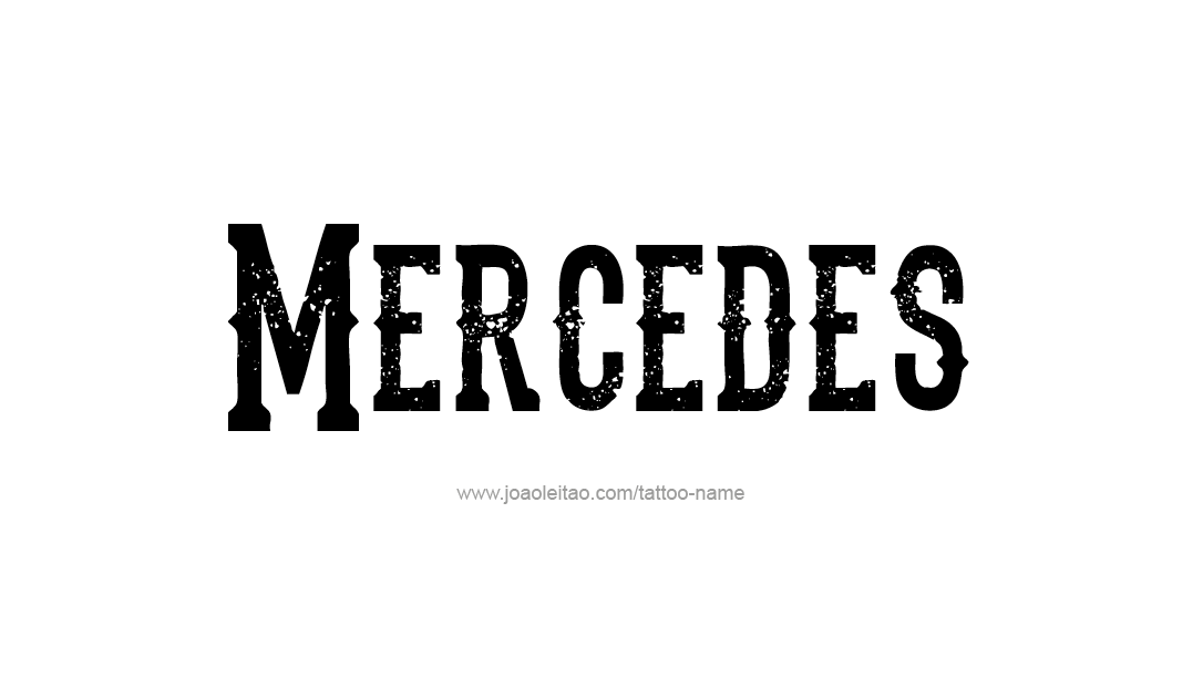 Tattoo Design Name Mercedes