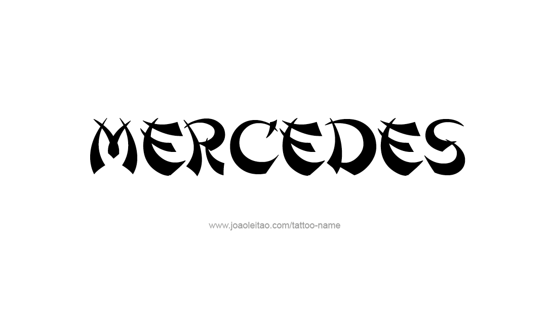 Tattoo Design Name Mercedes