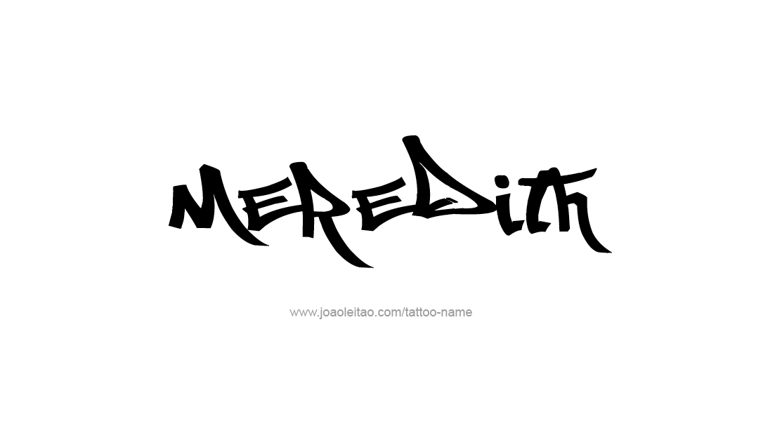 Tattoo Design Name Meredith