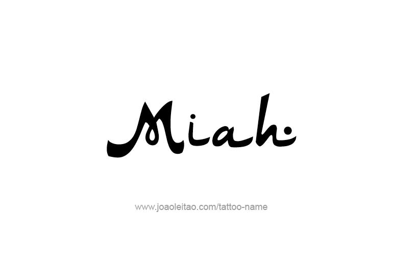 Tattoo Design Name Miah