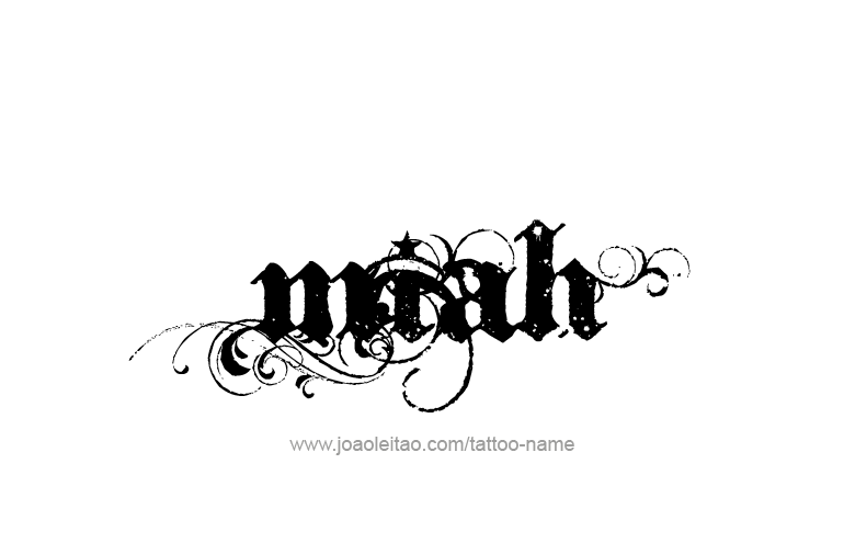 Tattoo Design Name Miah