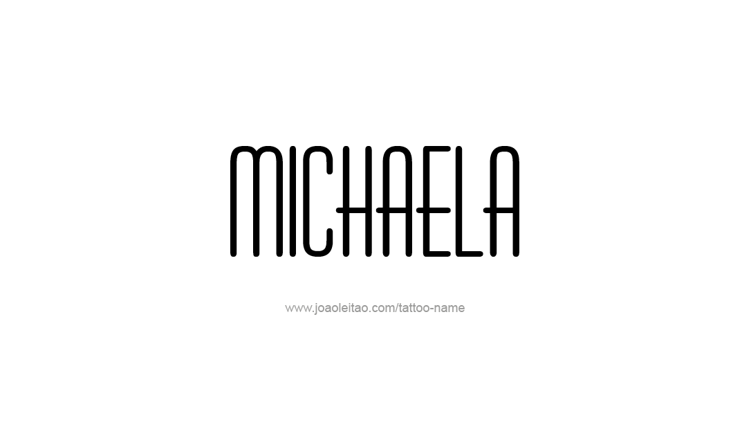 Tattoo Design Name Michaela