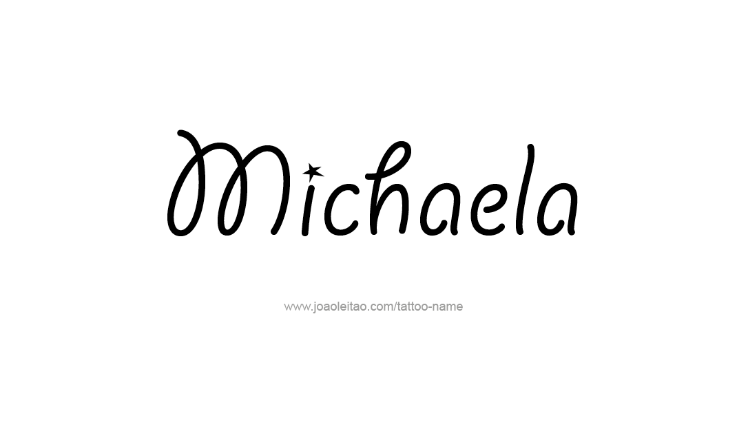 Tattoo Design Name Michaela