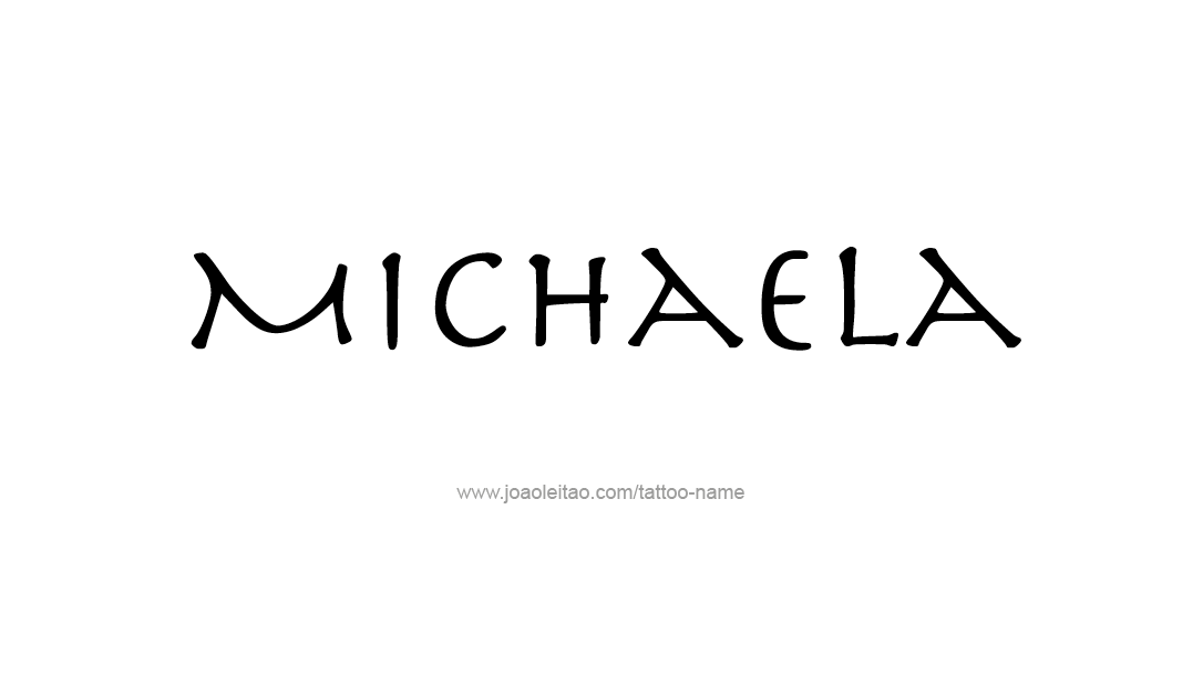 Tattoo Design Name Michaela