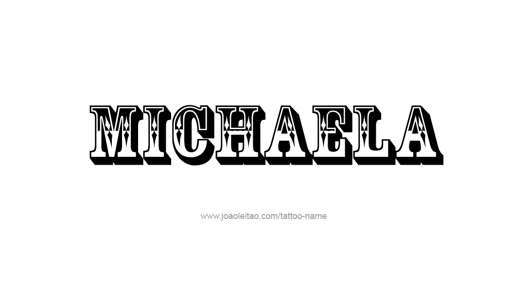 Tattoo Design Name Michaela