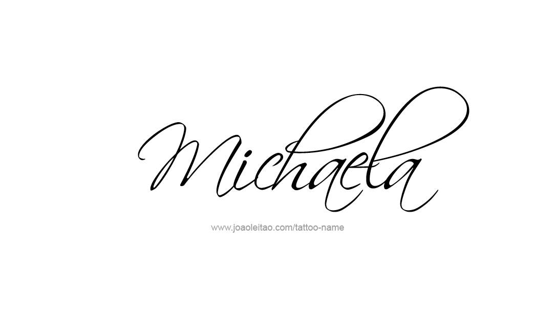 Tattoo Design Name Michaela
