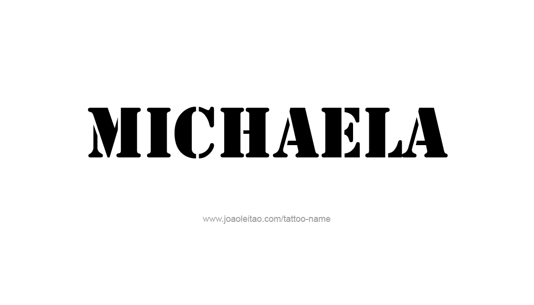 Tattoo Design Name Michaela