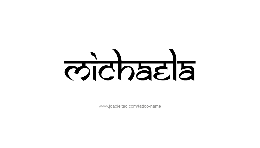 Tattoo Design Name Michaela