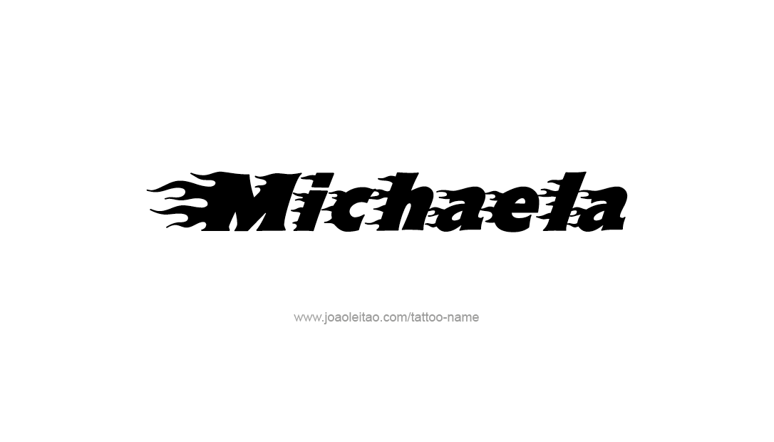 Tattoo Design Name Michaela