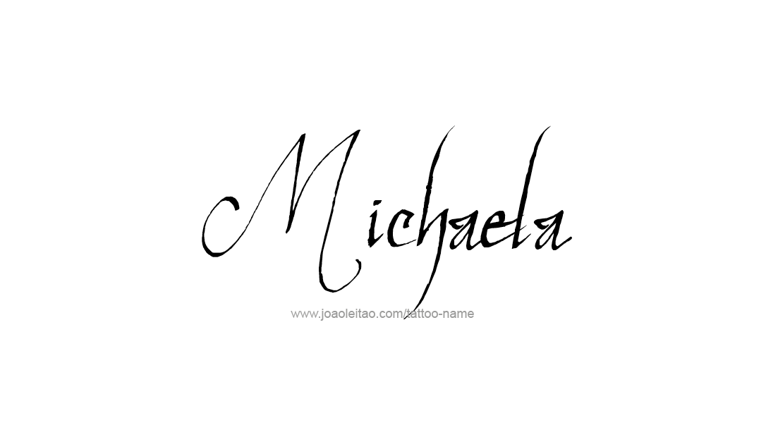 Tattoo Design Name Michaela