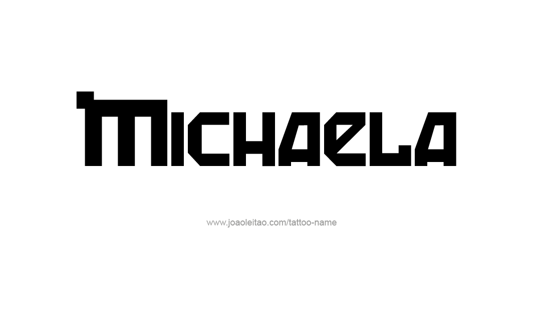 Tattoo Design Name Michaela