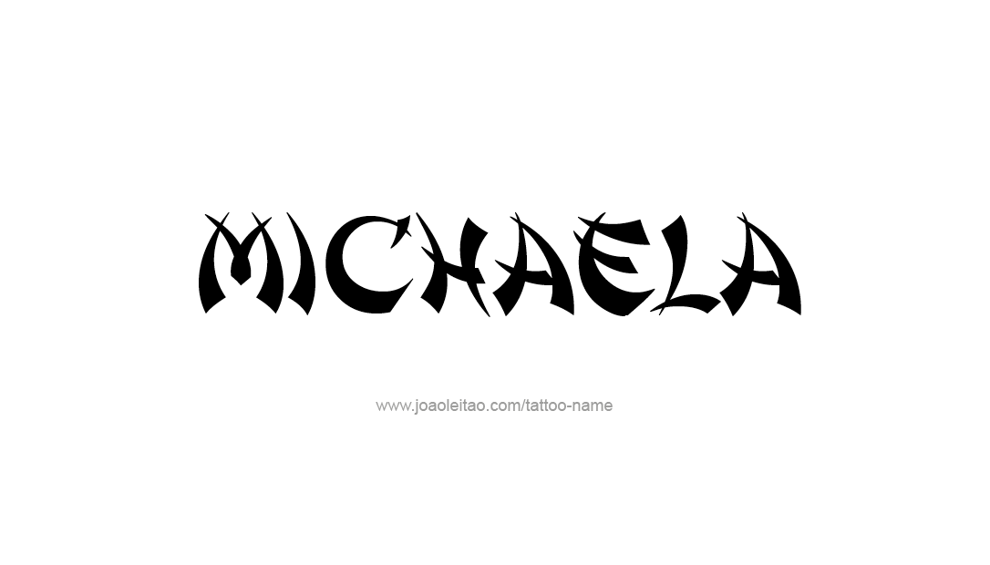 Tattoo Design Name Michaela