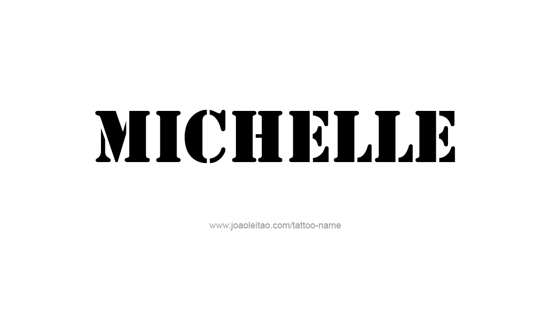 Tattoo Design Name Michelle