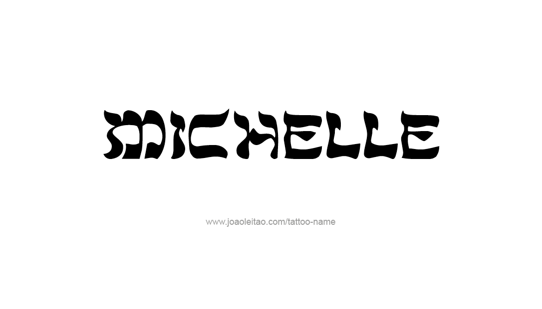 Tattoo Design Name Michelle