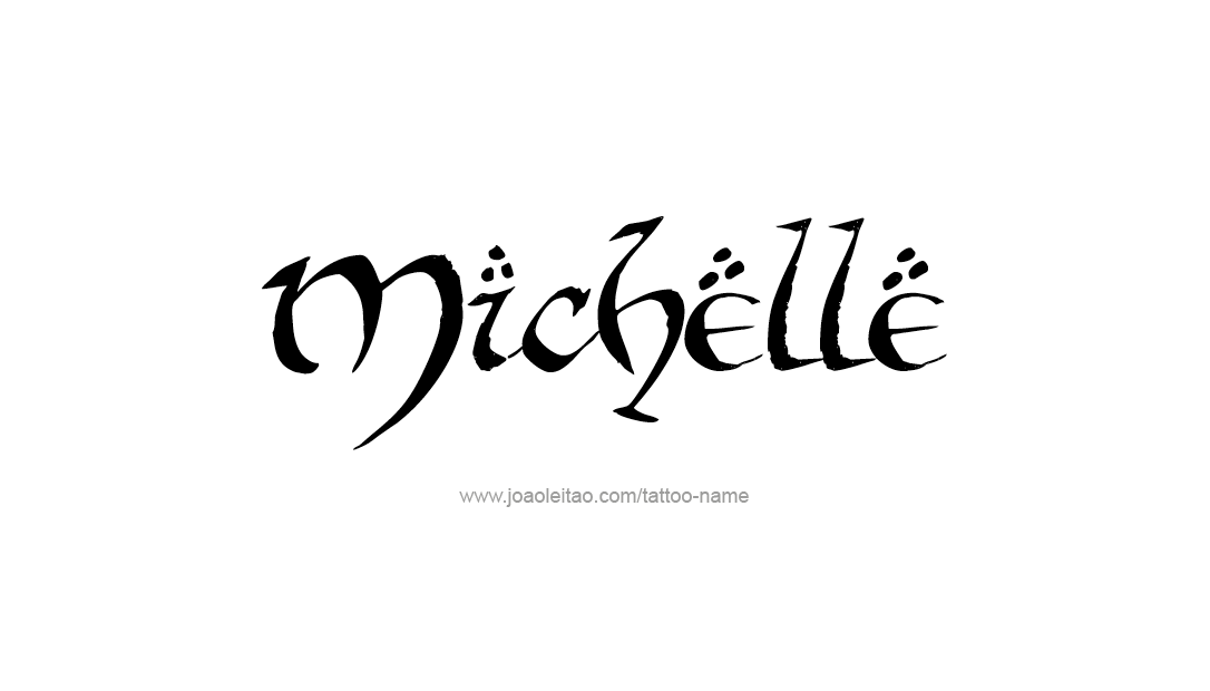 Tattoo Design Name Michelle