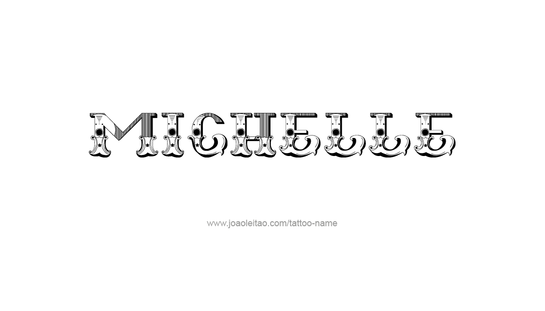 Tattoo Design Name Michelle