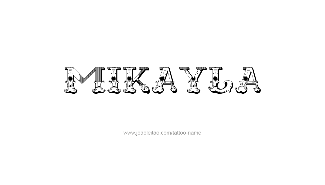 Tattoo Design Name Mikayla