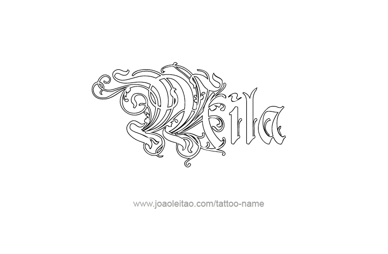 Tattoo Design Name Mila