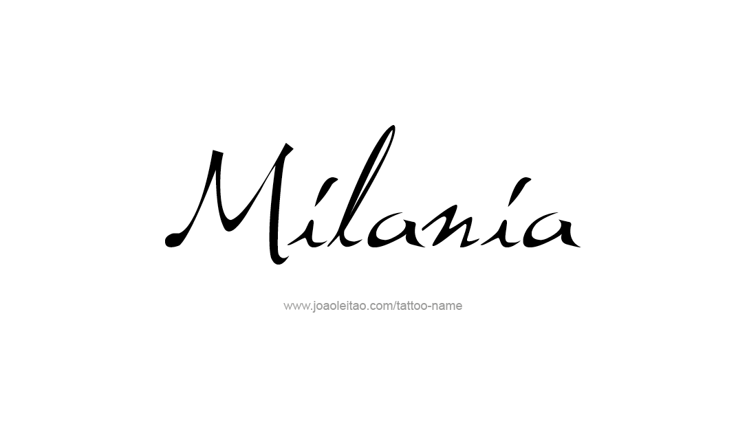 Tattoo Design Name Milania