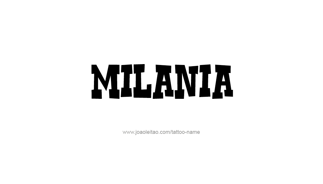 Tattoo Design Name Milania