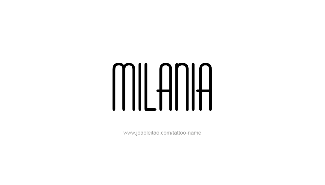 Tattoo Design Name Milania