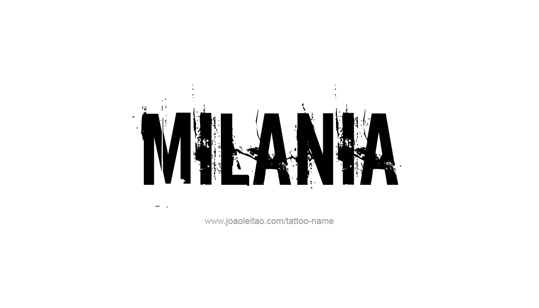 Tattoo Design Name Milania