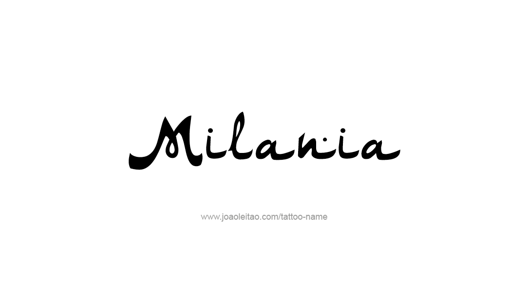 Tattoo Design Name Milania