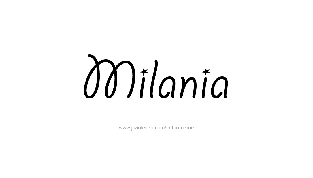 Tattoo Design Name Milania